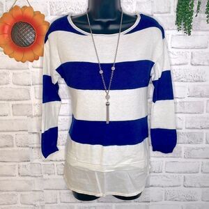 Field & Flowers Anthropologie Layered Sweater Tiered Small XS Boho Hippie